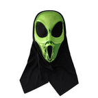 green alien mask