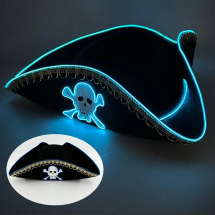 Costume Mask Newstyle LED Captain Pirate Hat Skull Masks - Costume Mask - NewB - Mad Fly Essentials