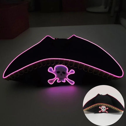 Costume Mask Newstyle LED Captain Pirate Hat Skull Masks - Costume Mask - NewB - Mad Fly Essentials