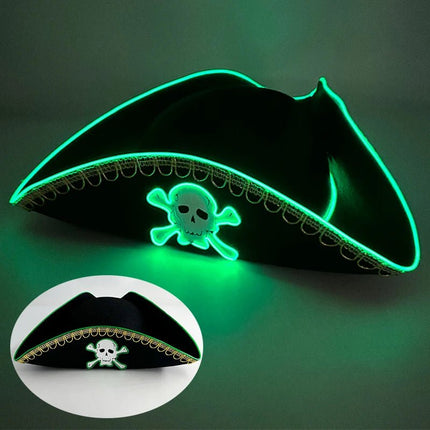 Costume Mask Newstyle LED Captain Pirate Hat Skull Masks - Costume Mask - NewB - Mad Fly Essentials