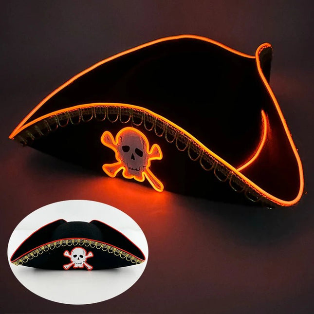 Costume Mask Newstyle LED Captain Pirate Hat Skull Masks - Costume Mask - NewB - Mad Fly Essentials