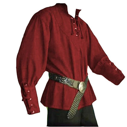 Costume Men Nordic Medieval Pirate Tunic Shirt - Costume - Retro Dress - Mad Fly Essentials