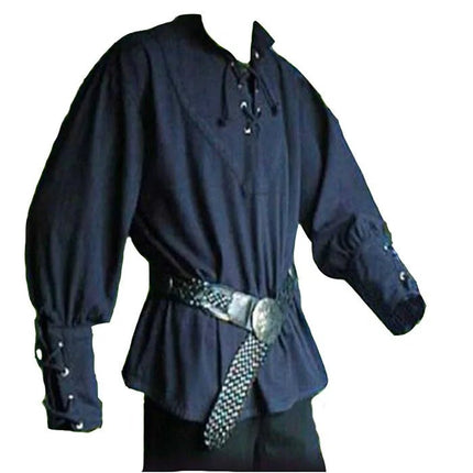 Costume Men Nordic Medieval Pirate Tunic Shirt - Costume - Retro Dress - Mad Fly Essentials