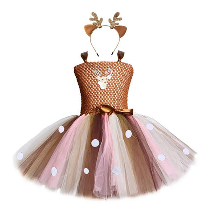 Costume Set Baby Deer Animal Reindeer Girls Costume - Costume Set - HJTT - Mad Fly Essentials