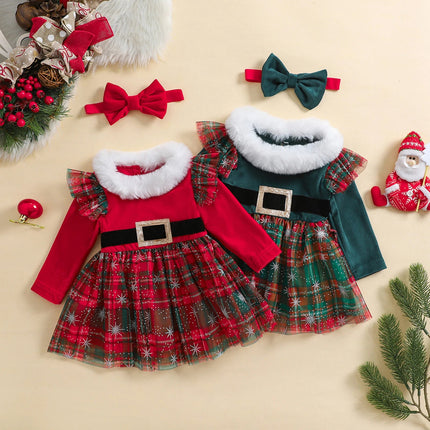 Costume Set Baby Girl 2pc Christmas Tulle Dress - Costume Set - Anonymity - Mad Fly Essentials
