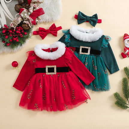 Costume Set Baby Girl 2pc Christmas Tulle Dress - Costume Set - Anonymity - Mad Fly Essentials