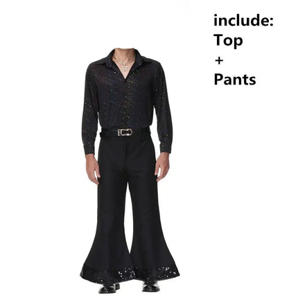 Costume Set Men 70s Retro Couple Cosplay Costume - Costume Set - Costumes Plus - Mad Fly Essentials