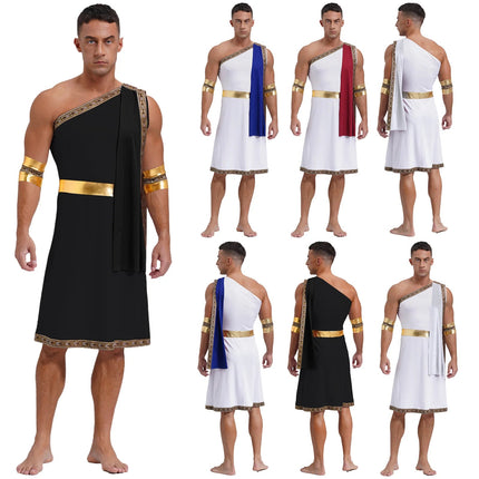 Costume Set Men One Strap Toga Greek Costume - Costume Set - LSTRY - Mad Fly Essentials