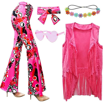 Costume Set Retro 70s Boho Pants Women Costume - Costume Set - Costumes Plus - Mad Fly Essentials