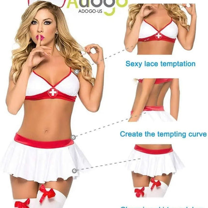 Costume Set Sexy Nurse Cosplay Women Uniform Set - Costume Set - Cosplay Costumes - Mad Fly Essentials