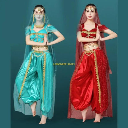 Costume Set Women Exotic Belly Dancing 4pc Costume - Costume Set - Echoine - Mad Fly Essentials