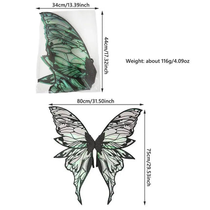 Costume Set Women Gradient Butterfly Fairy Wings - Costume Set - Costumes Plus - Mad Fly Essentials