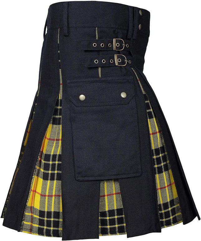 Costume Wear Men Plaid Scottish Buckle Skirt - Costume Wear - Instant Costumes - Mad Fly Essentials