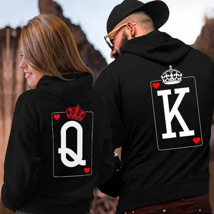 Couple Matching KING QUEEN Casual Hoodies - Hoodies - Favocent - Mad Fly Essentials