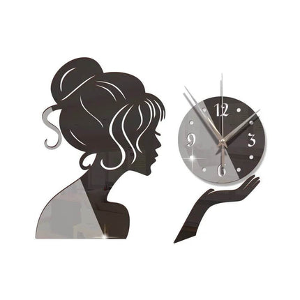 Creative Fairy Girl Mirror Wall Clock - Wall Clock - joid'art - Mad Fly Essentials