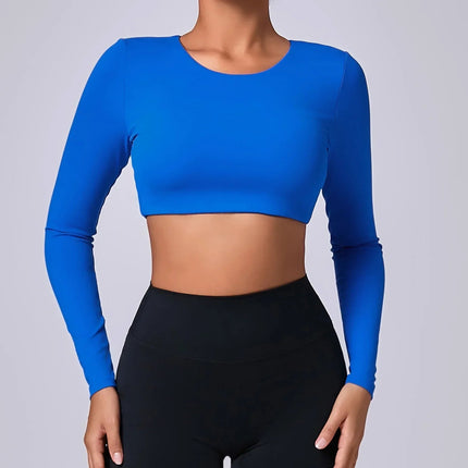 Crop Top Women Black Seamless Fitness Top - Crop Top - Vaambii - Mad Fly Essentials