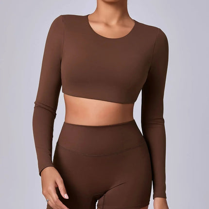 Crop Top Women Black Seamless Fitness Top - Crop Top - Vaambii - Mad Fly Essentials