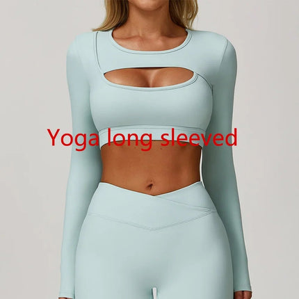 Crop Top Women Seamless Yoga Fitness Top - Crop Top - CIBBAR - Mad Fly Essentials