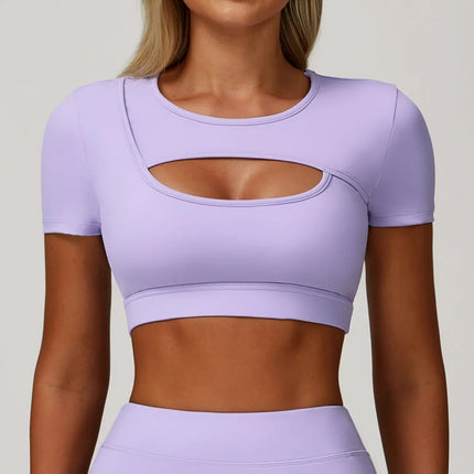 Crop Top Women Seamless Yoga Fitness Top - Crop Top - CIBBAR - Mad Fly Essentials