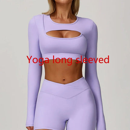 Crop Top Women Seamless Yoga Fitness Top - Crop Top - CIBBAR - Mad Fly Essentials