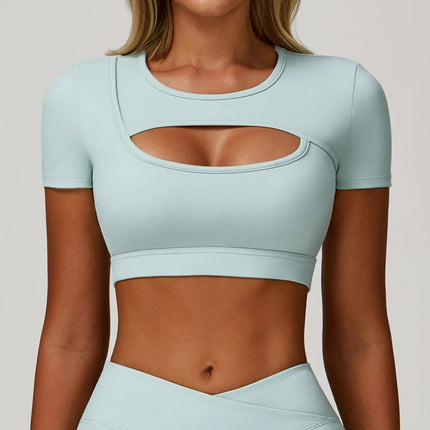 Crop Top Women Seamless Yoga Fitness Top - Crop Top - CIBBAR - Mad Fly Essentials