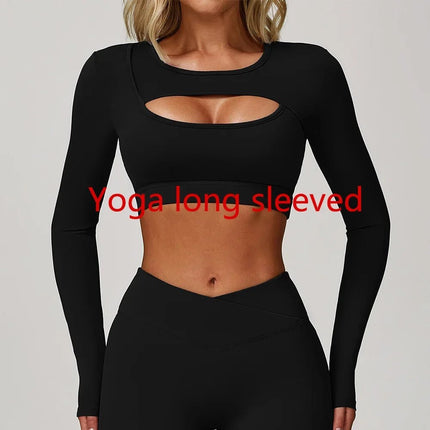 Crop Top Women Seamless Yoga Fitness Top - Crop Top - CIBBAR - Mad Fly Essentials