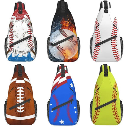 Crossbody Bag Men Baseball Sling Chest Bag Crossbody Bag heatboywade Mad Fly Essentials