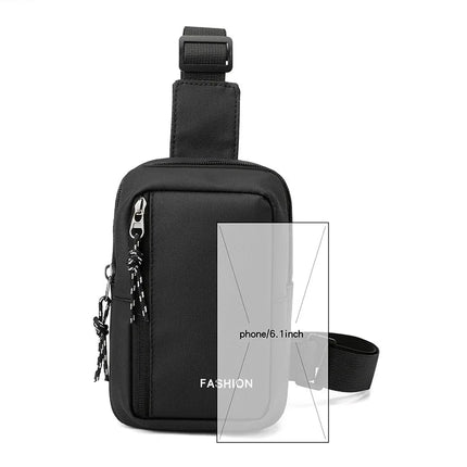 Crossbody Bag Men Black Grey Blue USB Travel Bag - Crossbody Bag - MoneRffi - Mad Fly Essentials