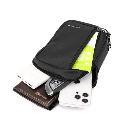 Crossbody Bag Men Black Grey Blue USB Travel Bag - Crossbody Bag - MoneRffi - Mad Fly Essentials