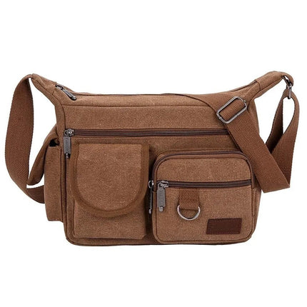 Crossbody Bag Men Business Casual Canvas Laptop Bag - Crossbody Bag - staye - Mad Fly Essentials