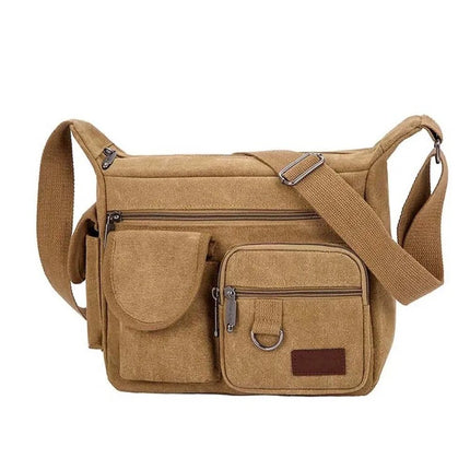 Crossbody Bag Men Business Casual Canvas Laptop Bag - Crossbody Bag - staye - Mad Fly Essentials
