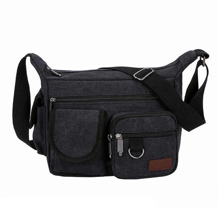 Crossbody Bag Men Business Casual Canvas Laptop Bag - Crossbody Bag - staye - Mad Fly Essentials