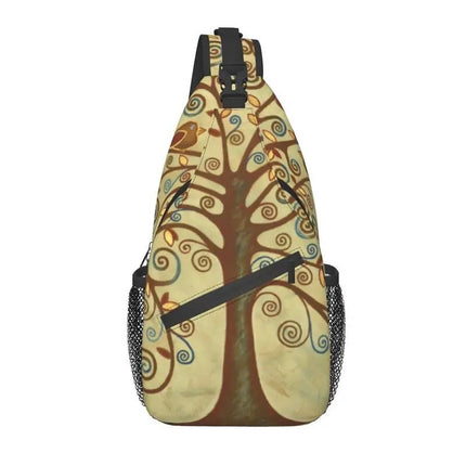 Crossbody Bag Tree of Life Vikings Brown Leather Sling Bags - Crossbody Bag - CPLIFE - Mad Fly Essentials
