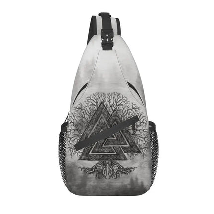 Crossbody Bag Tree of Life Vikings Brown Leather Sling Bags - Crossbody Bag - CPLIFE - Mad Fly Essentials