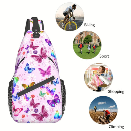 Crossbody Bag Women Butterfly Sling Daypack Backpack - Crossbody Bag - A&J DESIGN - Mad Fly Essentials