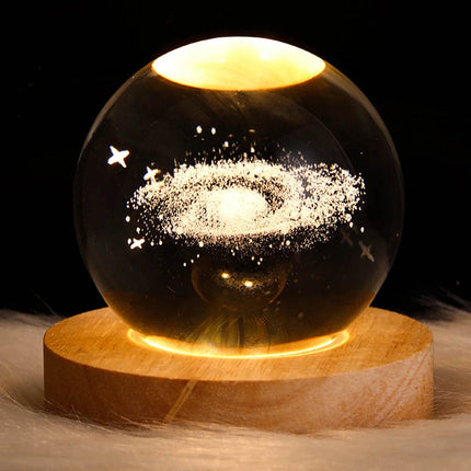 Crystal 3D USB Planet Moon LED Night Light - LED Night Light - Iamgool - Mad Fly Essentials