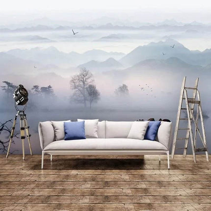 Custom 3D Asian Landscape Living Room Mural Wallpaper - Wallpaper - JD Home Decor - Mad Fly Essentials