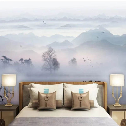 Custom 3D Asian Landscape Living Room Mural Wallpaper - Wallpaper - JD Home Decor - Mad Fly Essentials