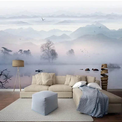 Custom 3D Asian Landscape Living Room Mural Wallpaper - Wallpaper - JD Home Decor - Mad Fly Essentials