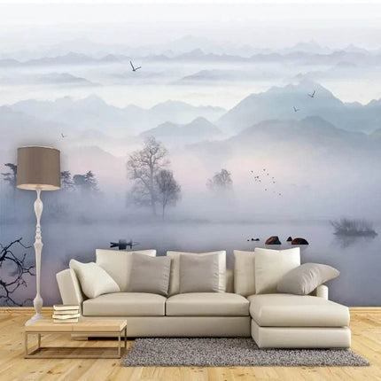 Custom 3D Asian Landscape Living Room Mural Wallpaper - Wallpaper - JD Home Decor - Mad Fly Essentials