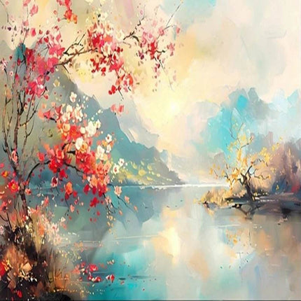 Custom 3D Floral Seaside Beach Landscape Mural Wallpaper - Wallpaper - jiadou - Melin - Mad Fly Essentials