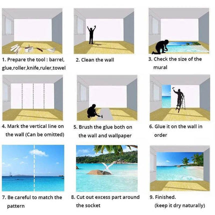 Custom 3D Modern City Personality Mural Wallpaper - Wallpaper - Beibehang - Mad Fly Essentials