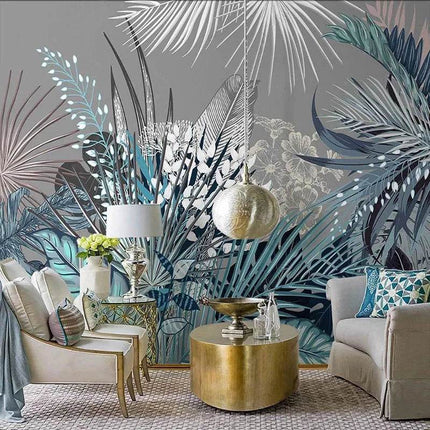 Custom 3D Retro Tropical Nordic Mural Wallpaper - Wallpaper - JD Home Decor - Mad Fly Essentials