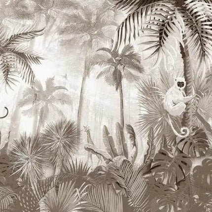 Custom Blue Forest Animal Mural 3D Wallpaper - Mad Fly Essentials