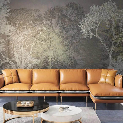 Custom Blue Forest Animal Mural 3D Wallpaper - Mad Fly Essentials