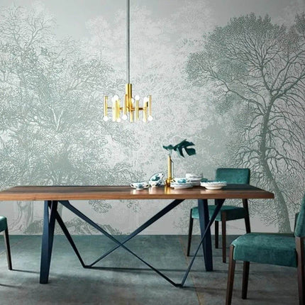 Custom Blue Forest Animal Mural 3D Wallpaper - 3D Wallpaper - JD Home Decor - Mad Fly Essentials