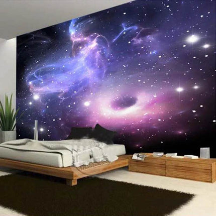 Custom 3D Starry Night Silk Wallpaper - Mad Fly Essentials
