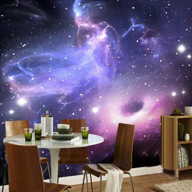 Custom 3D Starry Night Galaxy Silk Mural Wallpaper - Wallpaper - Afervor - Mad Fly Essentials