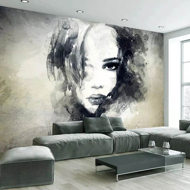 Custom Nordic Woman Modern 3D Wallpaper - 3D Wallpaper - JD Home Decor - Mad Fly Essentials