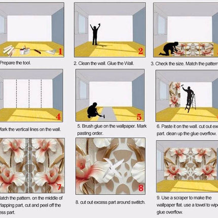 Custom 3D Abstract Golden Lines Blue Mural Wallpaper - Wallpaper - JD Home Decor - Mad Fly Essentials